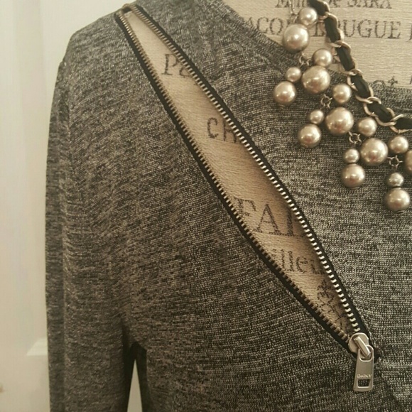 Dkny Silver/black shirt - Picture 3 of 4